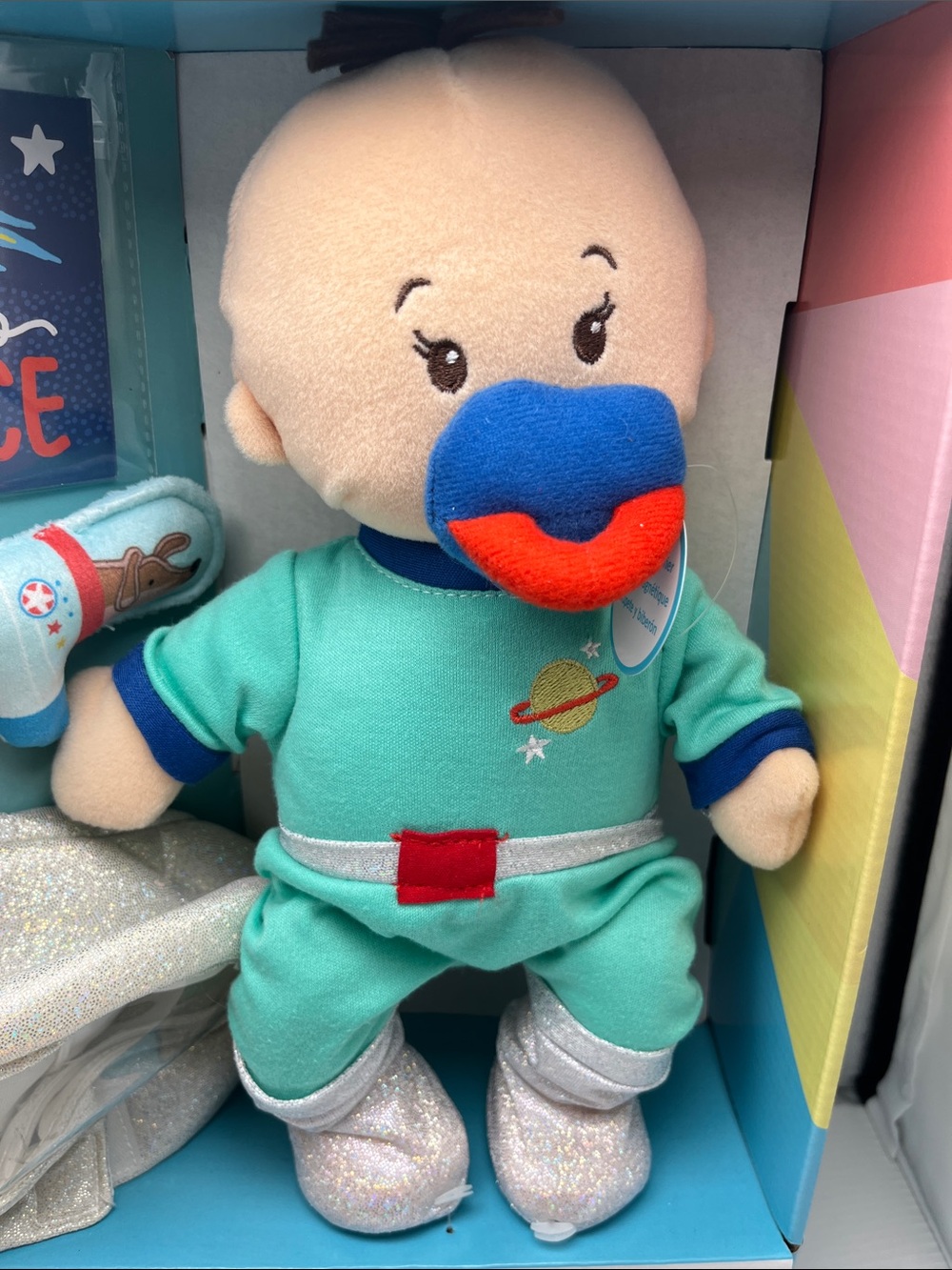 Wee Baby Stella Space Adventure Plush Doll - Green Outfit - Picture 3 of 8